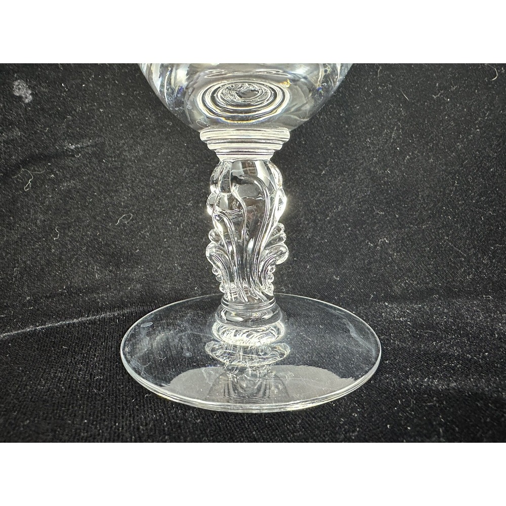 Heisey Wine Glass Waverly Water Goblet  5019 6"